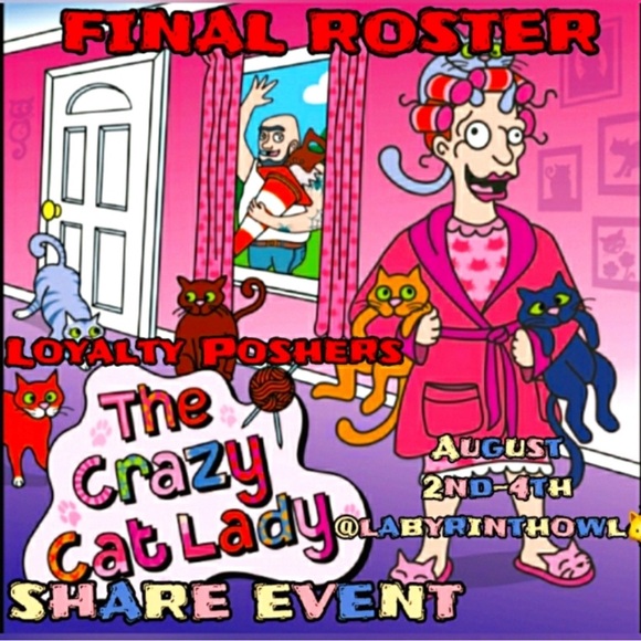 𝟖/𝟐-𝟖/𝟒 #𝟓𝟎 𝐂𝐑𝐀𝐙𝐘 𝐂𝐀𝐓 𝐋𝐀𝐃𝐘 𝐒𝐡𝐚𝐫𝐞 𝐄𝐯𝐞𝐧𝐭! - Picture 5 of 6